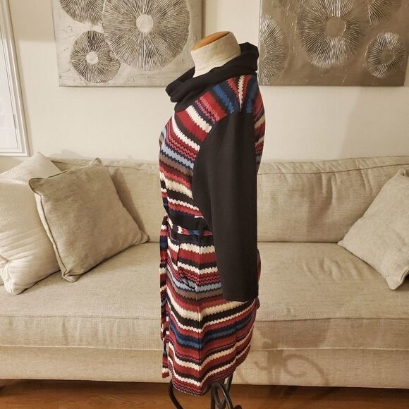 Papillon Belted Striped Sweater Dress - Picture 5 of 11